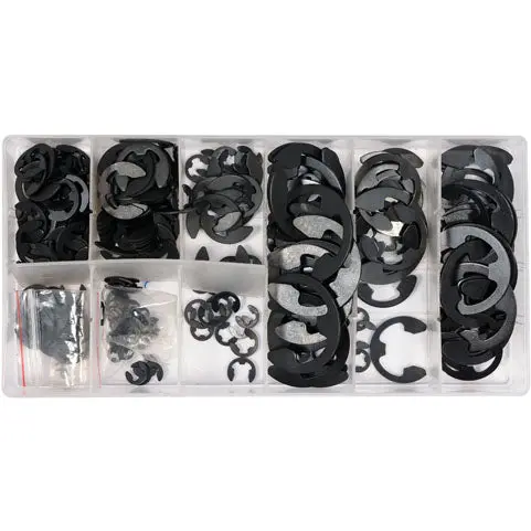 300-Piece Internal E-Clip Assortment – Retaining Ring Set 1