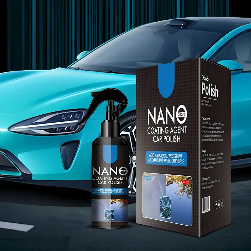 300Ml Liquid Car Polish Spray – Waterproof, Antioxidant Shine Enhancer & Protective Auto Wax 1