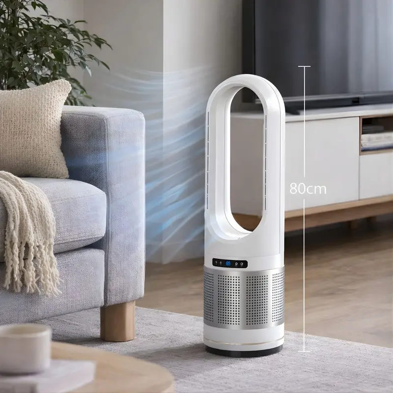 32" Bladeless Air Purifier Fan – 40W, Pm2.5 Removal Rate 99.95%, 110V Home & Office Use 1