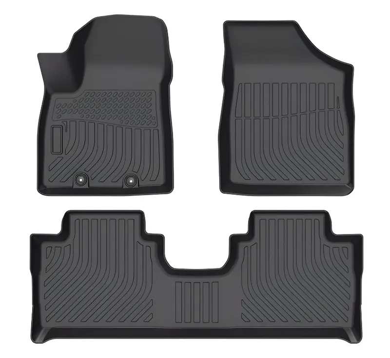 3D Tray-Style Tpe Floor Liners For Dongfeng Rich6 Pickup Trucks – Rigid All-Weather Mats 1