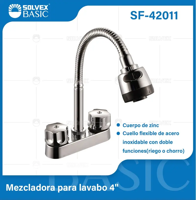 4-Inch Bar-Style Basin Or Prep Sink Faucet – Flexible Neck Mixer With Dual-Function Spray Head 1