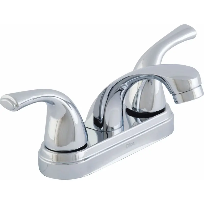 4-Inch Lever-Handle Bathroom Faucet With Cover Plate 1