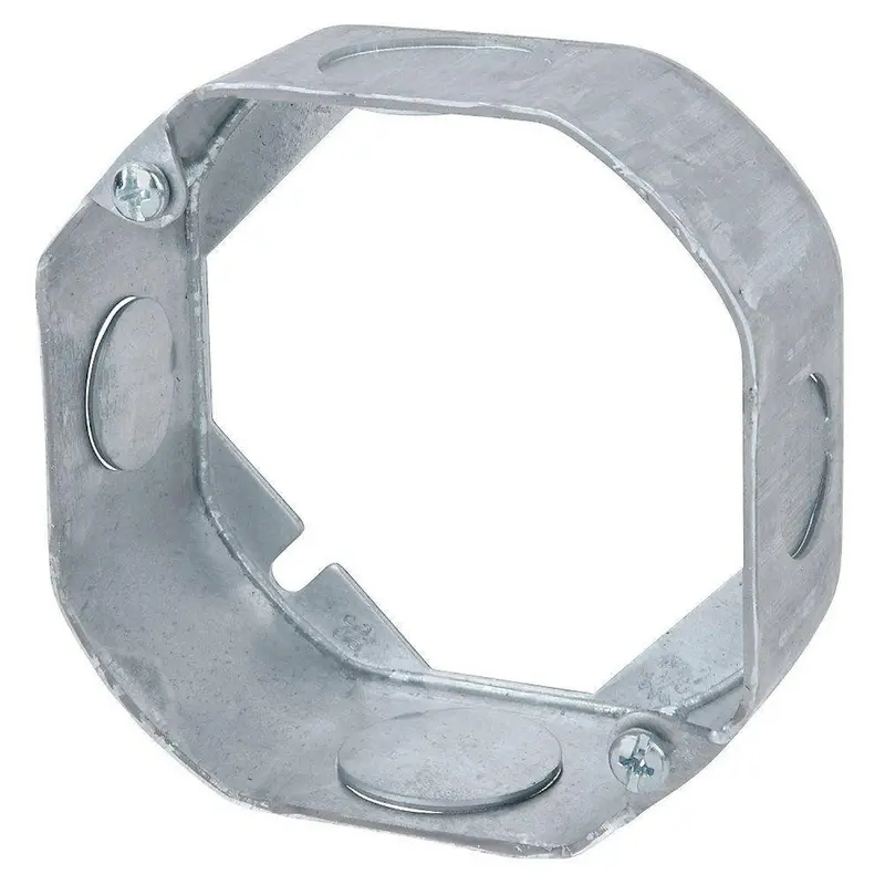 4-Inch Octagonal Combination Electrical Box (No Bottom) – Pre-Punched With Two 1/2-Inch And Two 3/4-Inch Knockouts 1