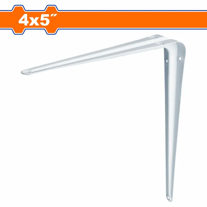 4" X 5" Slim Shelf Support Bracket – 0.8 Mm Thick, 15 Kg Capacity, 6-Mount System (Hardware Not Included) 1