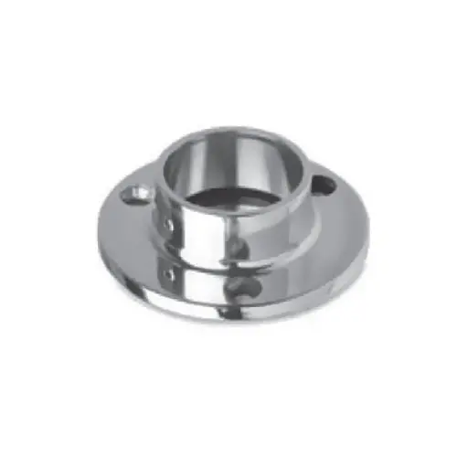 42.4 Mm Round Tube Flange Bracket – Mirror-Polished 316 Stainless Steel 1