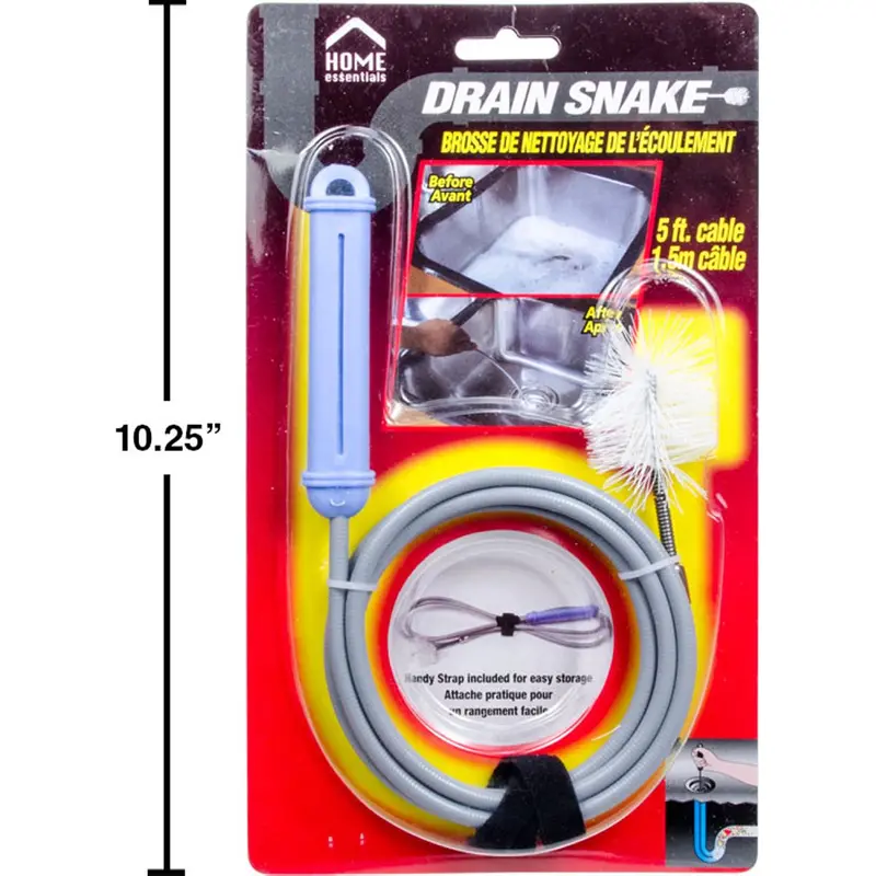 5-Foot Flexible Drain Snake Tool For Clogs 1