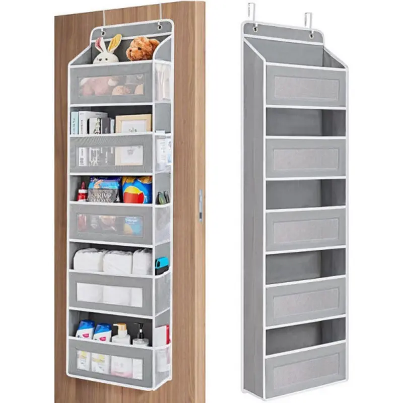5-Tier Over-Door Hanging Organizer – 147 Cm × 40 Cm, Multi-Pocket Utility Rack For Bath, Kitchen & Bedroom 1