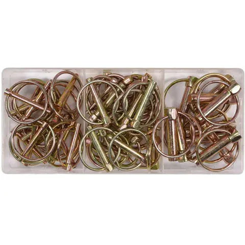 50-Piece Assorted Lynch Pins – Quick-Release Retaining Pins For Axles And Hinges 1