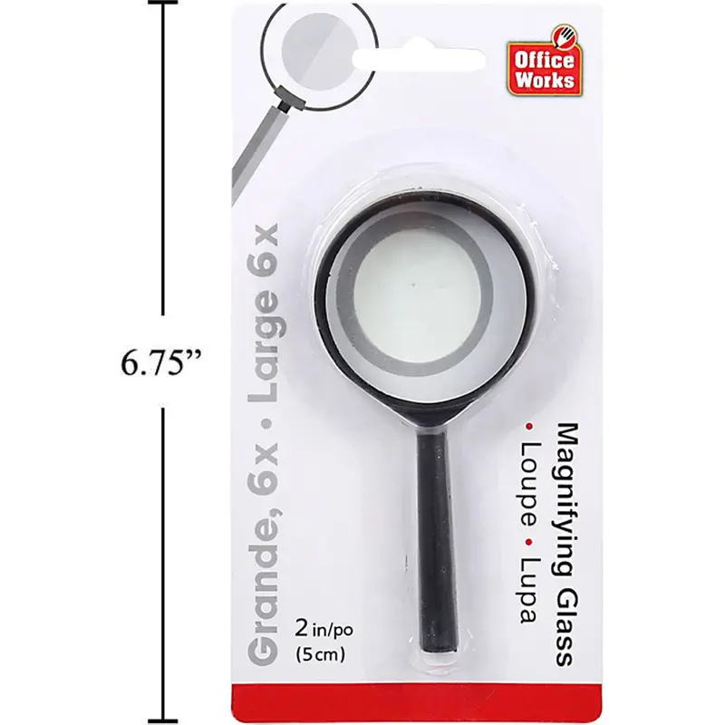 50Mm Glass-Lens Magnifying Glass – Compact Handheld Loupe With Sturdy Housing 1