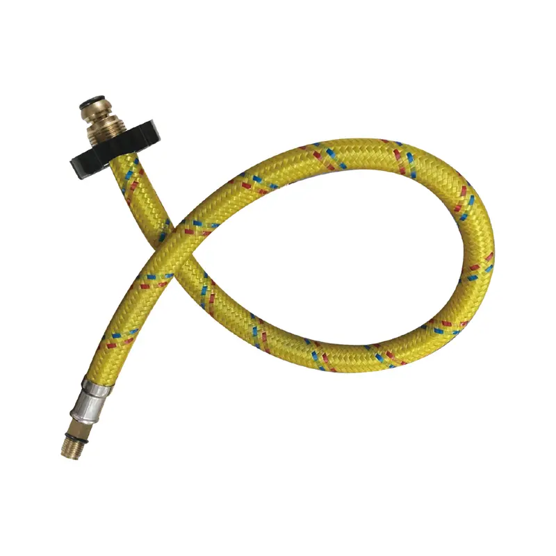 55 Cm Flexible Gas Hose – Nylon-Braided Supply Line With M7/8" X M7/16" Metal Fittings 2