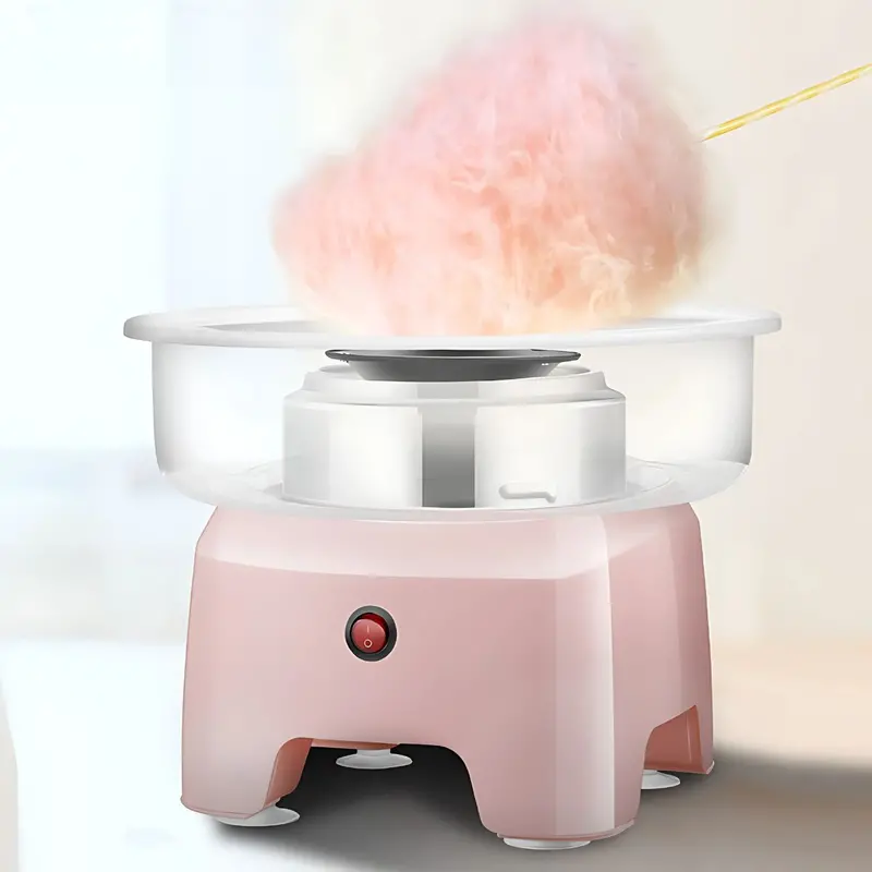 550W Pink Cotton Candy Machine – Compact Commercial-Style Candy Maker 1