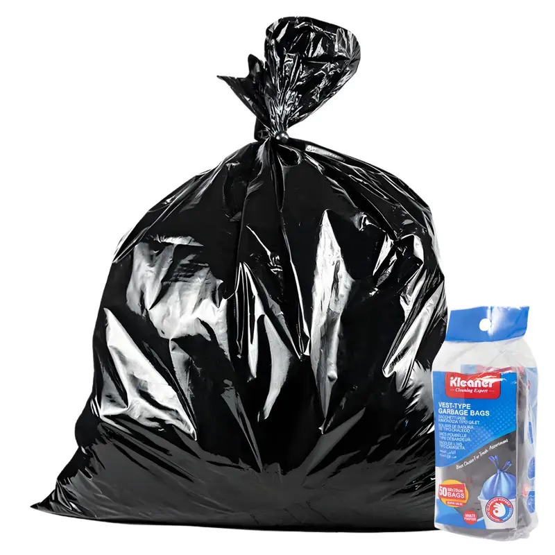 56-Liter Black Trash Bags (15 Gal) – 50-Pack, 50 × 70 Cm Thick-Duty Waste Liners 1