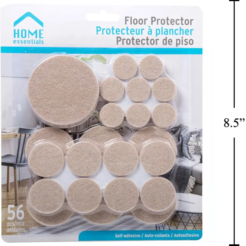 56-Piece Self-Adhesive Furniture Floor Protectors Assortment 1