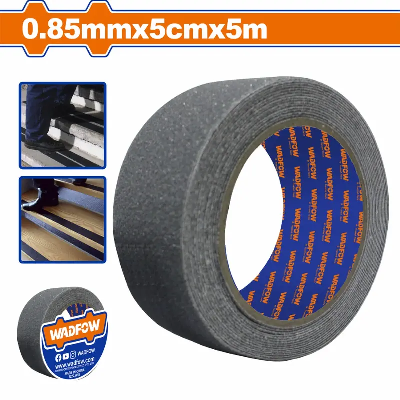 5M Anti-Slip Pvc Safety Tape – 0.85Mm × 5Cm, High-Grip Adhesive, Ideal For Stair Edges & Ramps 1