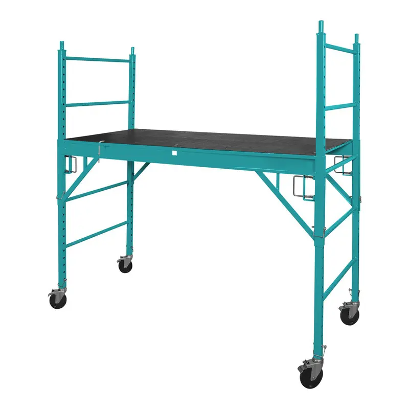 6-Foot Heavy-Duty Scaffolding Platform – 1000-Lb Capacity, 2-Foot Width, 4 Swivel Casters 1