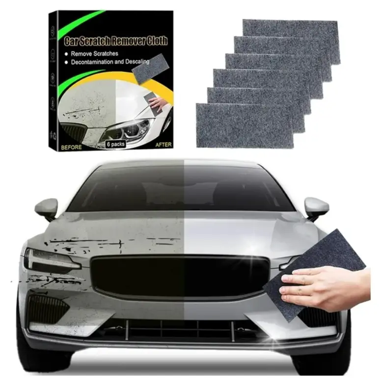 6-Pack Magic Scratch Repair Cloths – 10X20Cm Multi-Surface Auto Swirl And Fine Scratch Remover Towels 1