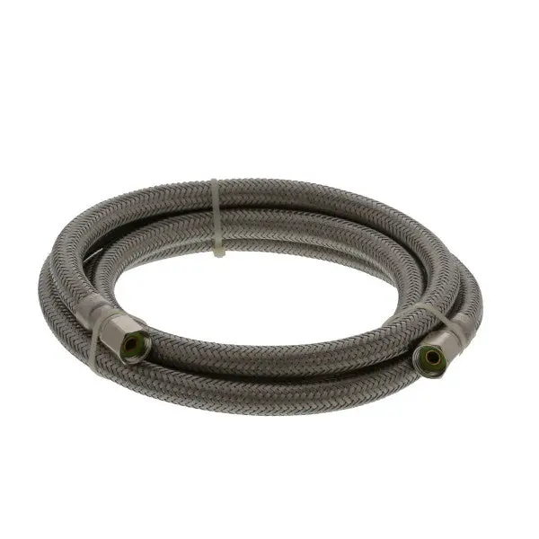 60-Inch Stainless Steel Ice Machine Hose – 1/4-Inch Fitting 1