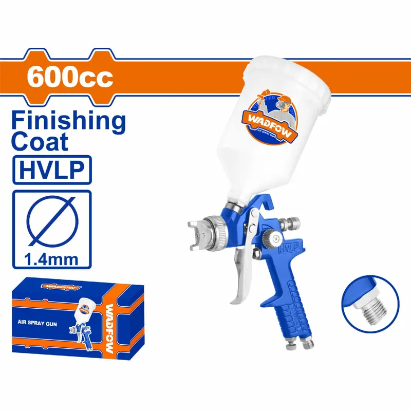 600 Cc Spray Gun – 1.5 Mm Nozzle, Ideal For Base Coats, Air Pressure: 2–3.5 Bar 1