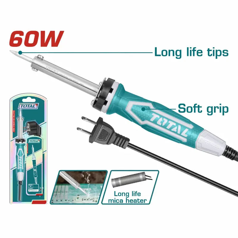 60W Electric Soldering Iron – Rapid 3–5 Minute Preheat, 110–120V~60Hz 1