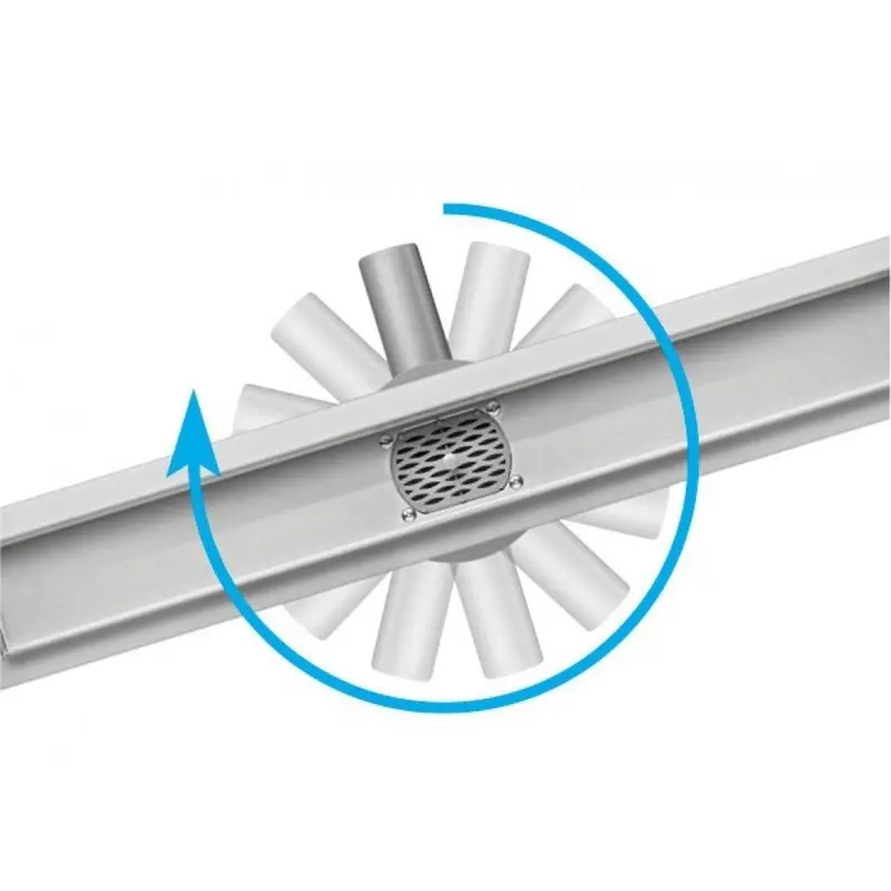 70 Cm Linear Floor Drain With Rotating Trap And Rectangular Design 1