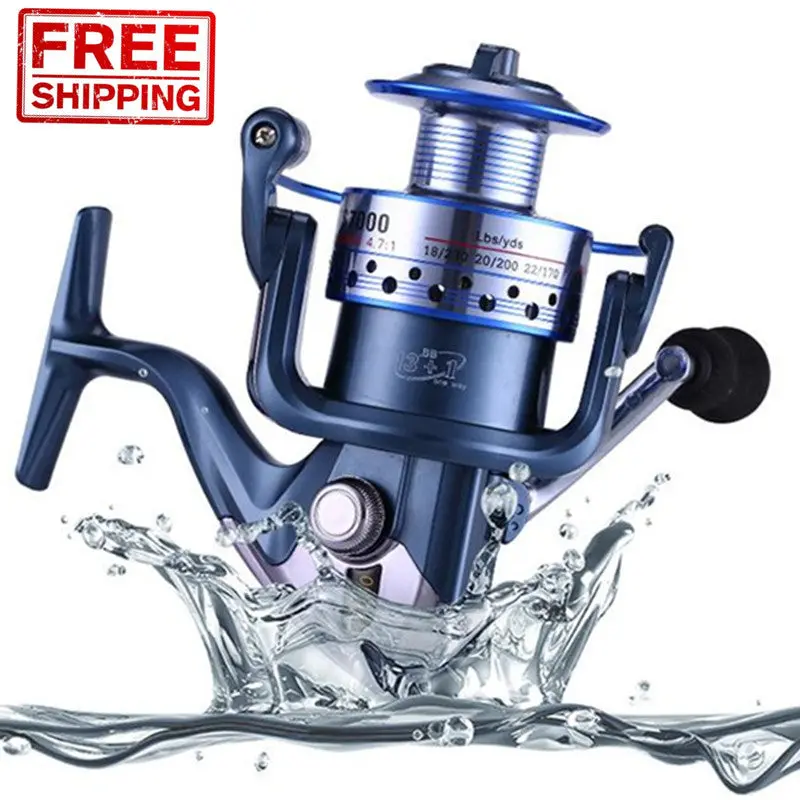 7000-Series Spinning Fishing Reel With 13+1 Ball Bearings 1