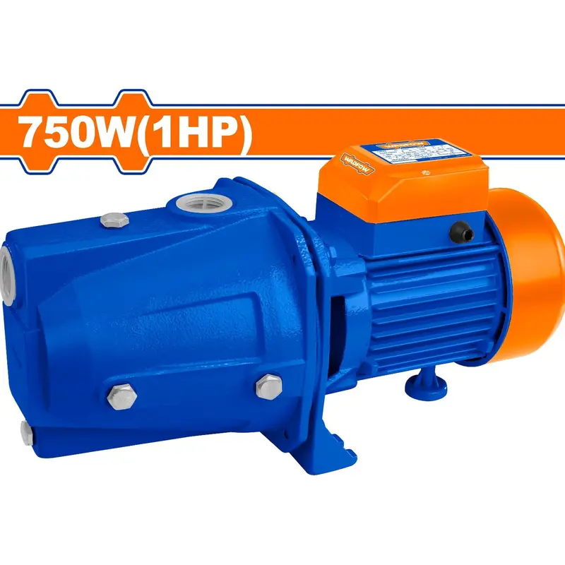 750W Jet Water Pump – 1 Hp, 55 L/Min Flow, 9 M Suction, 45 M Max Head, 110–120 V, Aluminum-Wound Motor 1