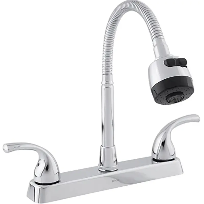 8" Eco-Friendly Abs Swivel-Neck Kitchen Faucet 1