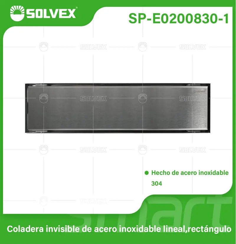 8X30Cm Linear Shower Floor Drain – Brushed Stainless Steel (Duplicate Variant) 1