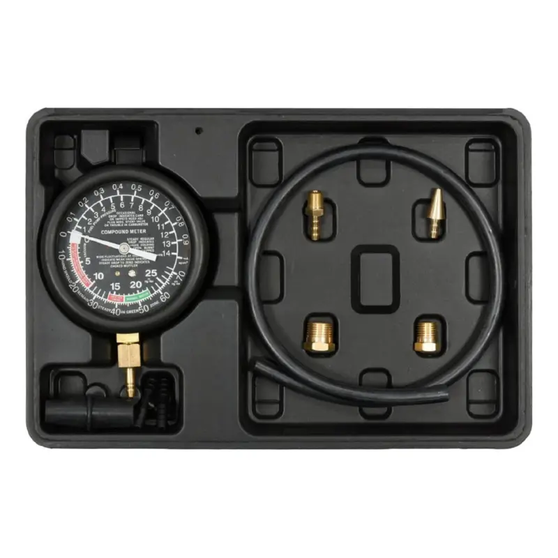 9-Piece Vacuum And Fuel Pump Tester Kit – For Diagnosing Mechanical Fuel Pumps, Fuel Lines, And Throttle Body Leaks 1