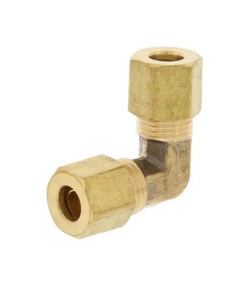 90° Compression Elbow Fitting, Stainless Or Brass 1