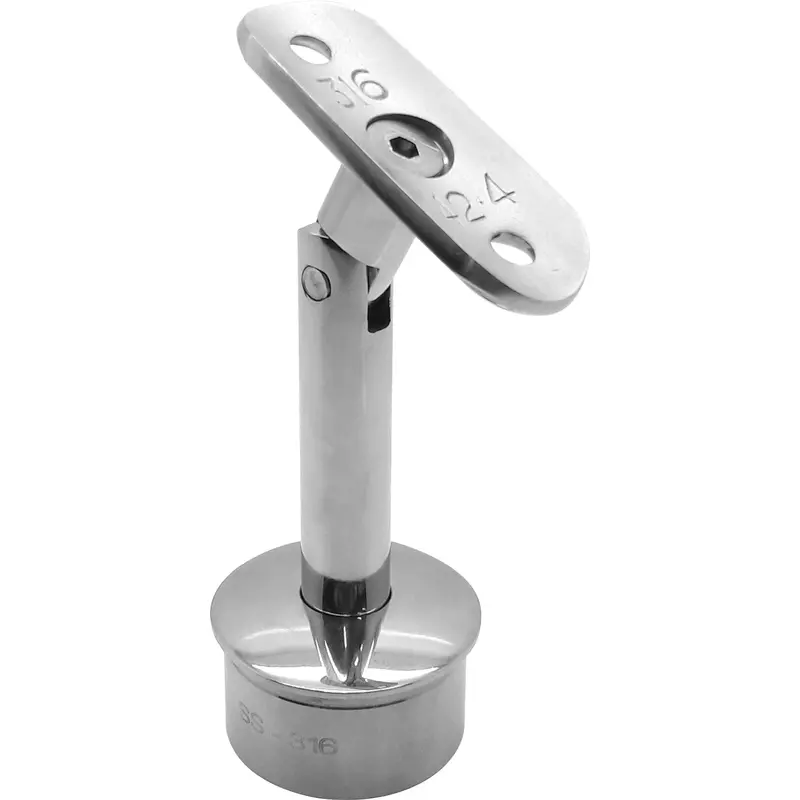 Adjustable 42.4 Mm Mirror-Finish Handrail Bracket 1