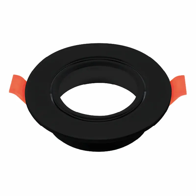Adjustable Black Aluminum Gu10 Recessed Spot Light Housing – Ø88 × 25 Mm, Indoor/Outdoor Compatible 1