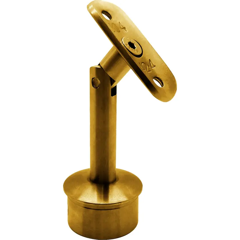 Adjustable Glass Balustrade Post – For 42.4Mm X 1.5Mm Tube, Stainless Steel 304, Pvd Bronze 1