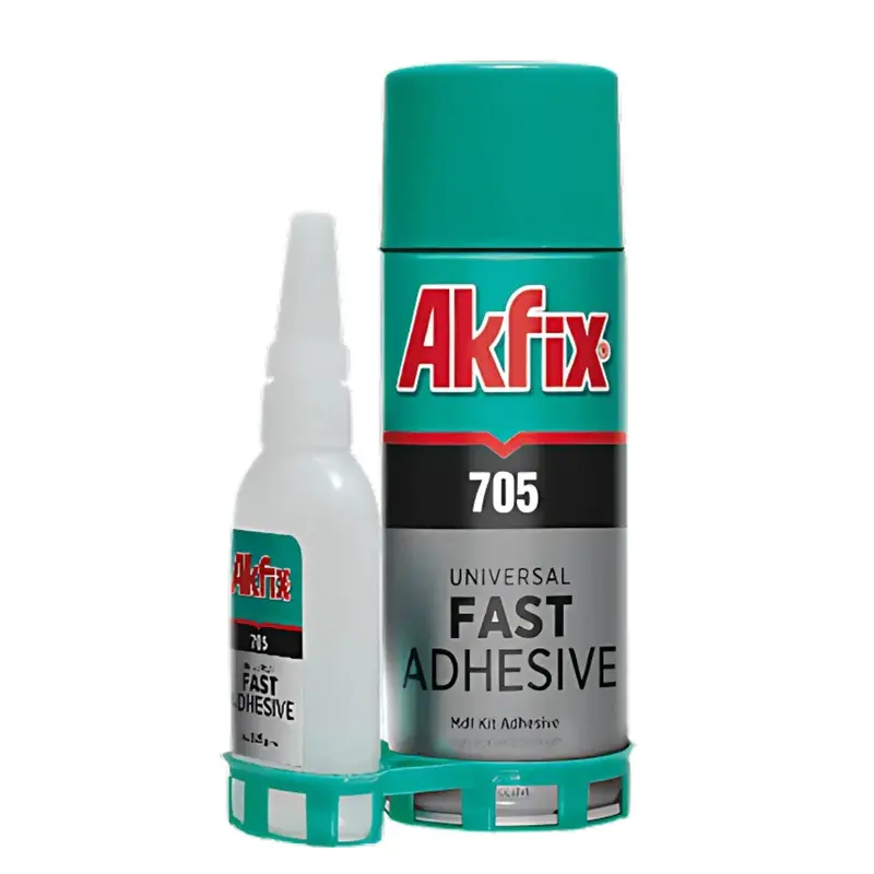 Akfix 705 Multi-Surface Adhesive – Dual-Format Instant Bond (Spray + Liquid) For Plastic, Metal, Glass & Rubber 1