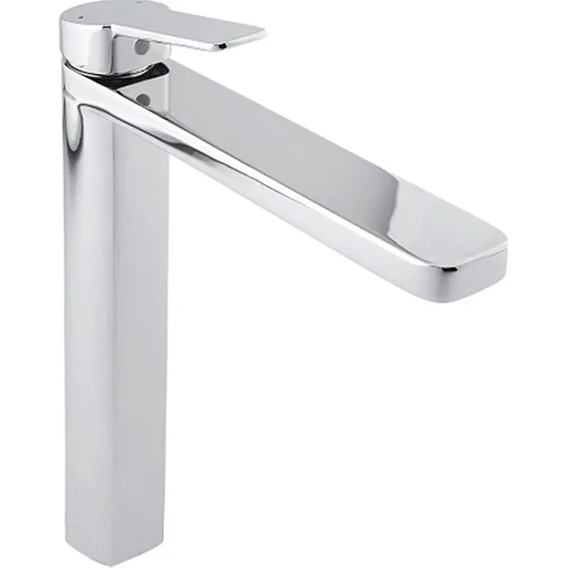 Alta Low-Profile Single-Lever Mixer Faucet For Washbasins – Includes Hoses And Cover 1