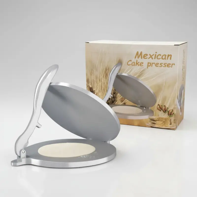Aluminum Tortilla Press – 7.7" (19.5Cm) Diameter, Heavy-Duty Manual Pataconera For Homemade Tortillas 1