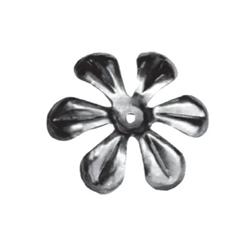 Artistic Forged Iron Flower – Ø90 Mm, 0.3 Mm Thickness, 15 Mm Height 1