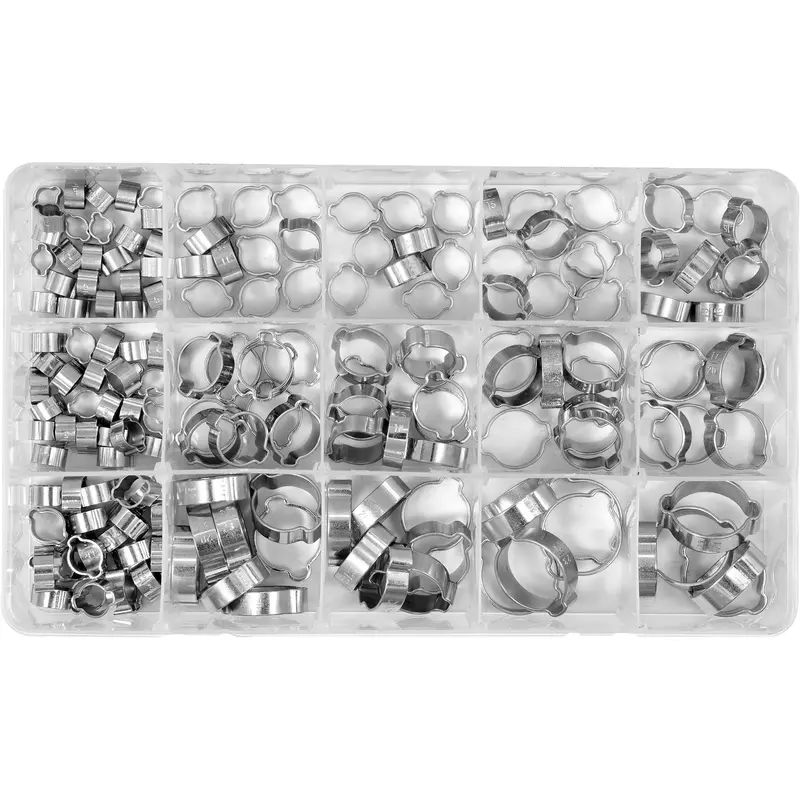 Assorted Hose Clamp Set With Multiple Sizes For Universal Fit 1