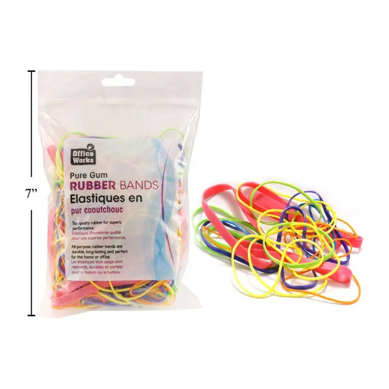 Assorted Rubber Bands – 4-Ounce Resealable Bag (Mixed Sizes & Colors) 1