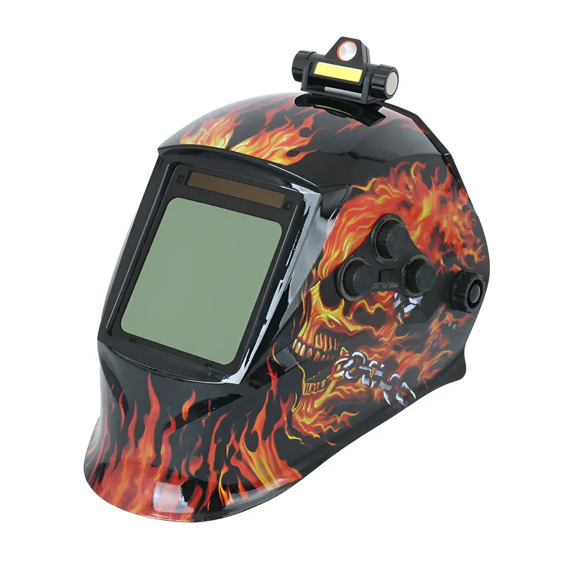 Auto-Darkening Solar Welding Helmet – 3.64" × 1.67" View Area, Lightweight Design 1