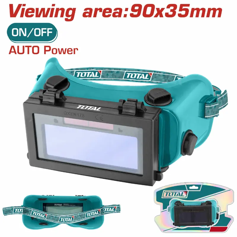 Auto-Darkening Welding Helmet With 90X35Mm Viewing Area And Din11 Shade Rating 1