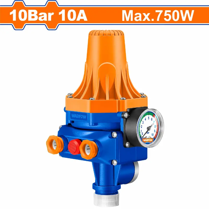 Automatic Pressure Controller For Peripheral Water Pump – 750 W – 1.5 Bar Start / 10 Bar Max – 10 A Rated 1