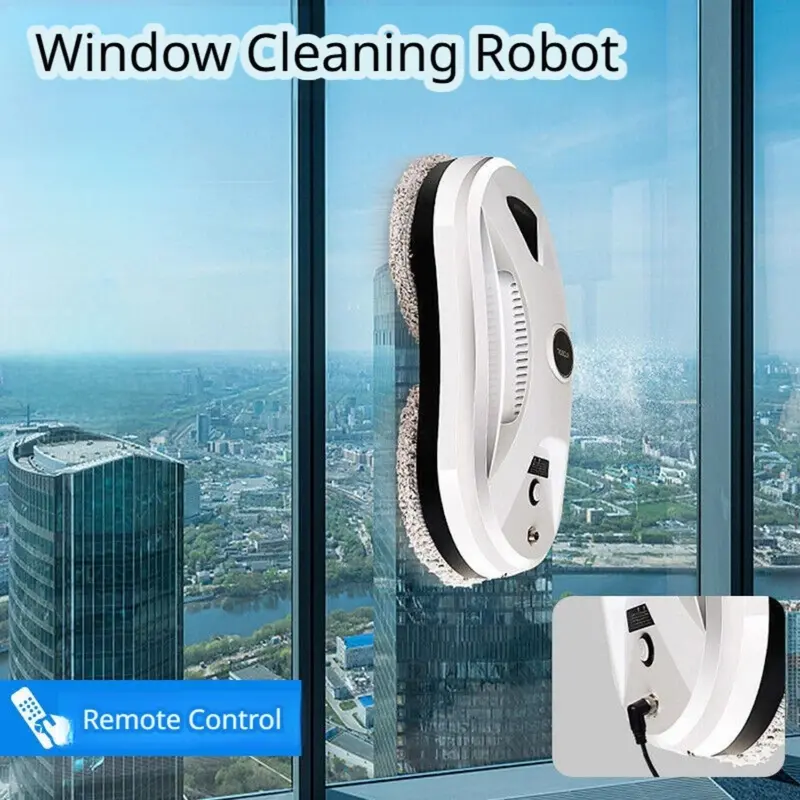Automatic Window Cleaning Robot – 28×14×12 Cm Glass Scrubber With Spray Function & High-Efficiency Polyester Brush 1
