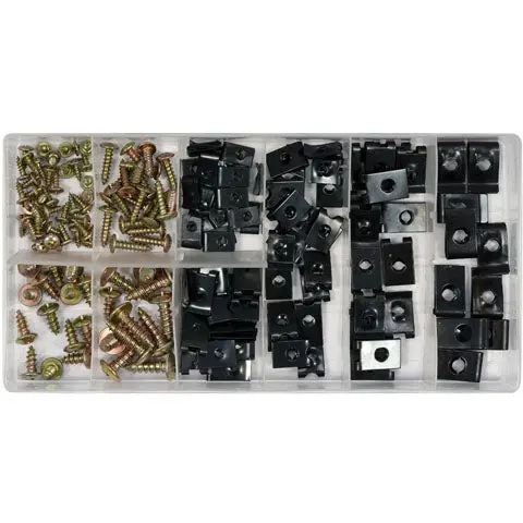 Automotive Body Fastener Kit – 170-Piece Assortment Of Nuts, Bolts, And Washers For Vehicle Trim & Panels 1