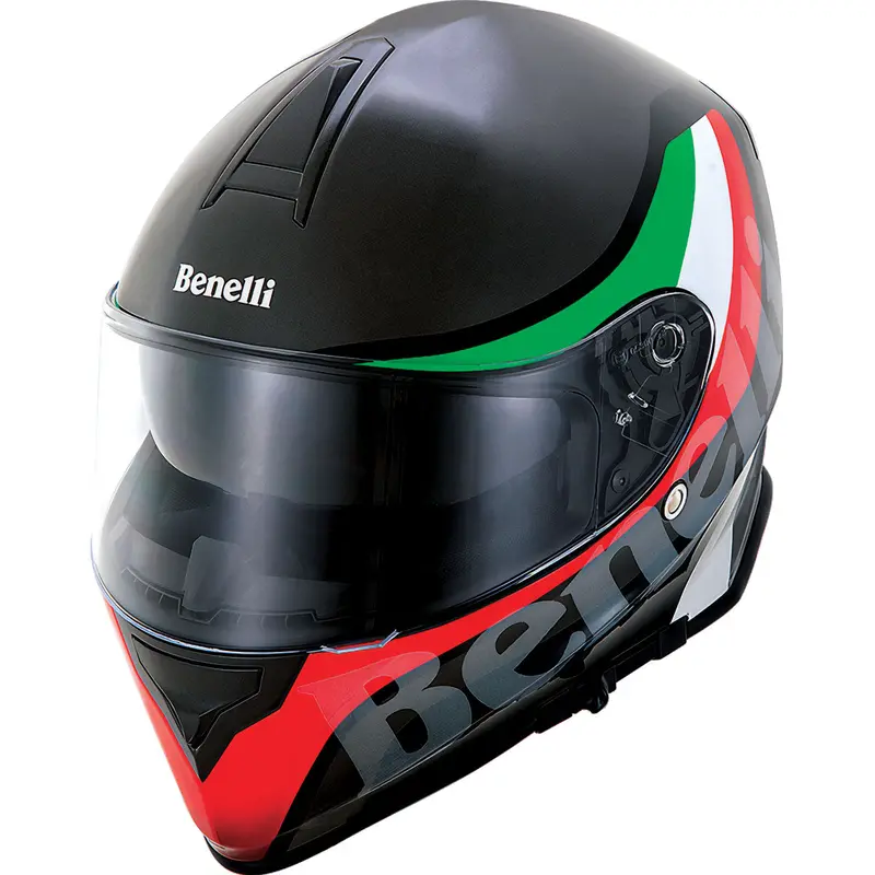 Benelli Sv-01 Motorcycle Helmet – Matte Black, Italian Certified, Size Xl 1