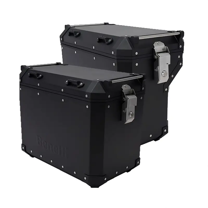 Benelli Trk502X Side Luggage Set – 42L & 36L Evo Cases In Black 1