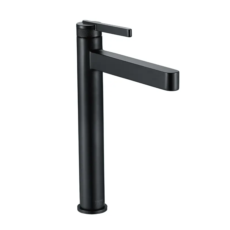 Black 30 Cm Single-Handle Bathroom Faucet With Lifetime Warranty And Hot/Cold Mixing 2
