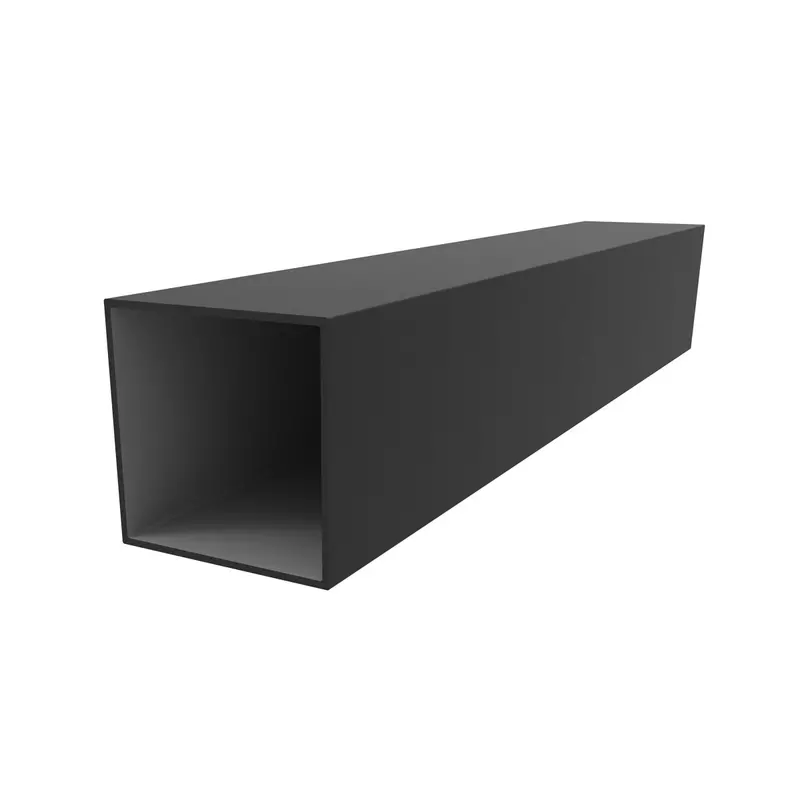 Black Anodized Square Aluminum Tube – 3" X 3", 1.8 Mm Wall Thickness, 5.85 M Length, 15 Micron Finish 1