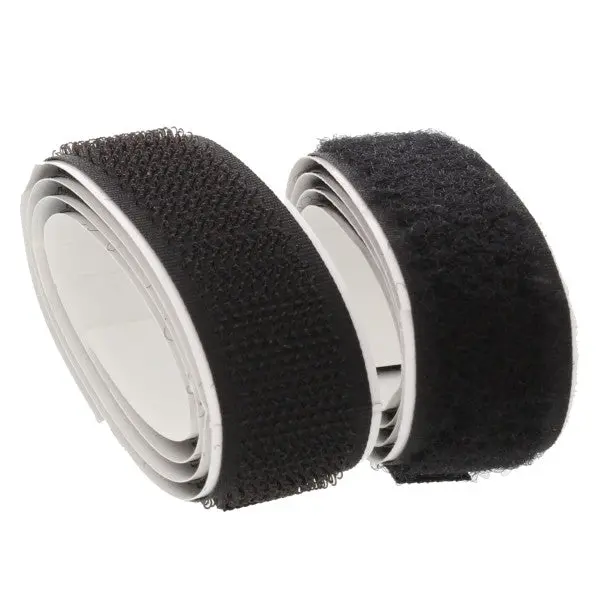 Black Hook-And-Loop Tape Strip, 3/4 Inch X 24 Inches 1
