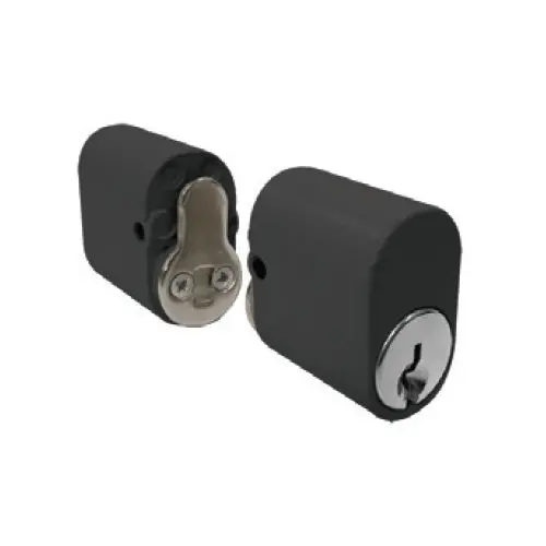 Black Oval Cylinder Pair For Us053 Lock – Includes 2 Keys 1